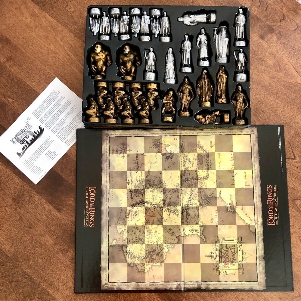Lord Of The‎ Rings, 2002, Vintage, Chess Set, The Fellowship Of The Rings - Picture 10 of 15